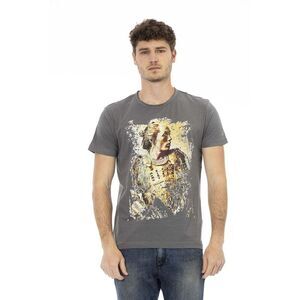 Trussardi Action Gray Cotton Men Short Sleeve Men's T-Shirt